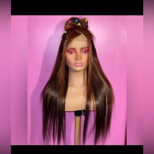 ✨ 26” Custom Brown Ombré Styled Lace Frontal Wig ✨